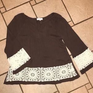 Ladies Brown Boutique Top